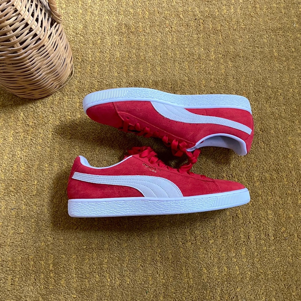 Puma Red Suede Sneakers / Men size 11.5